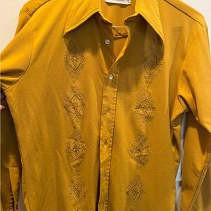 Ely Cattleman Golden Button-Up Shirt